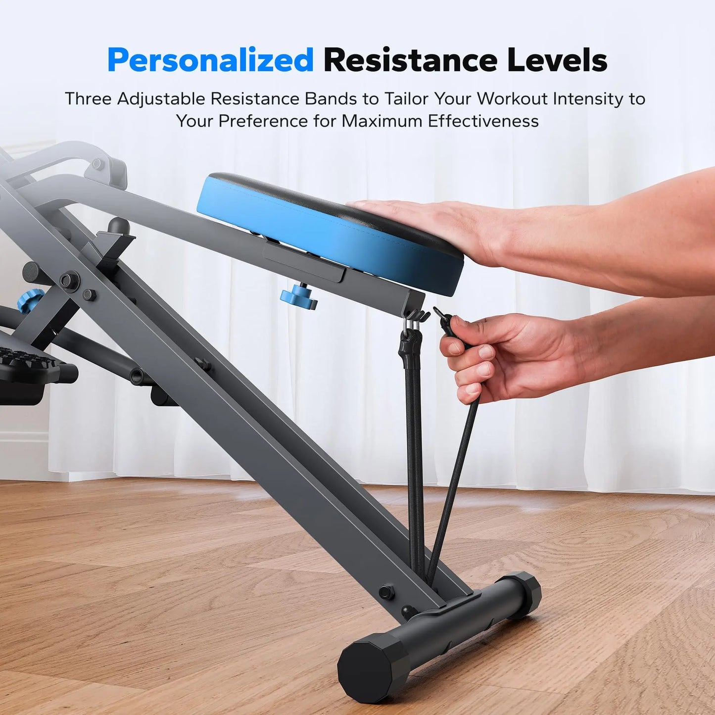 MERACH Squat Machine 2in1 Squat Rowing Machine Easy Setup Foldable Exercise