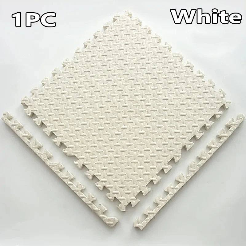 1-16PCS 30*30cm Sports Gym Protection EVA Leaf Grain Floor Mats