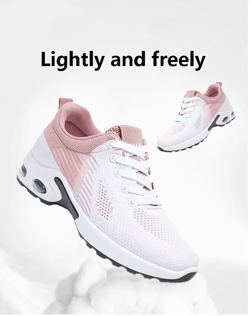 Women's Sports Shoes, Casual Sneakers,Running, Fashion Urltra Light, Knit Breathable