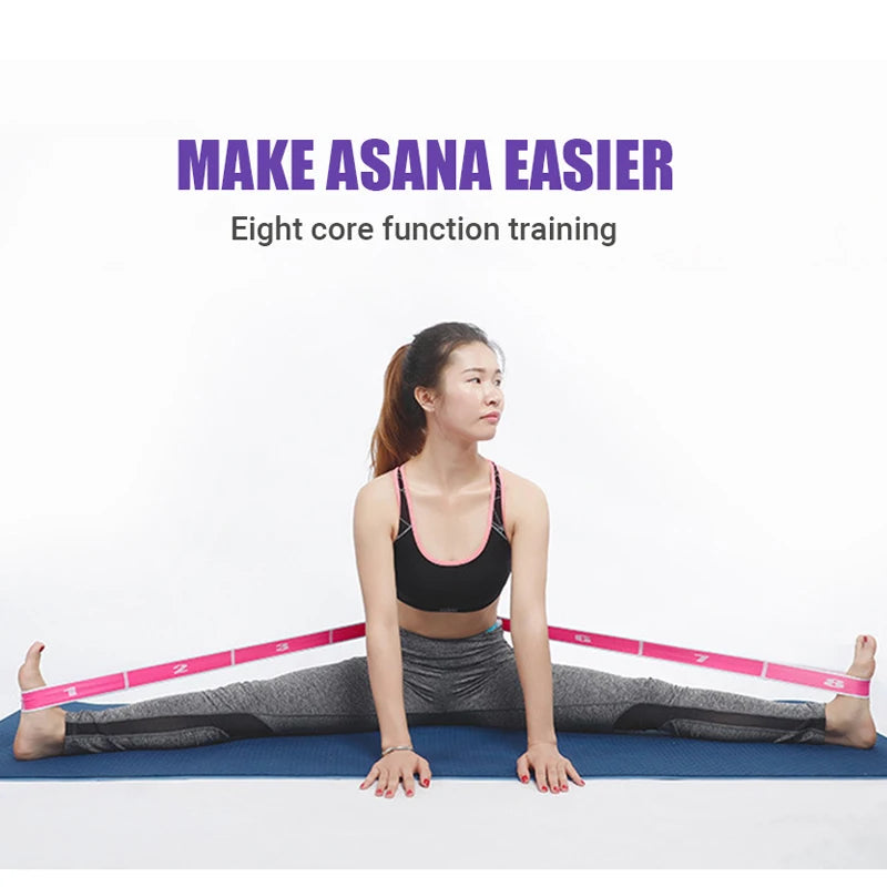 Multi-Section Elastic Yoga Resistance Bands Adult Child Dance Training
