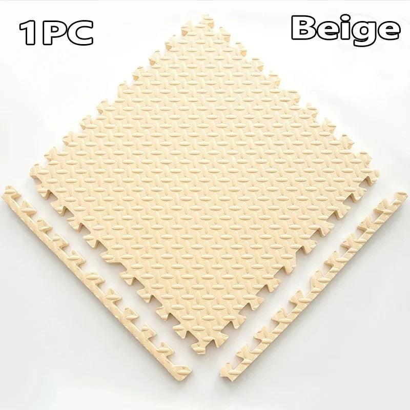 1-16PCS 30*30cm Sports Gym Protection EVA Leaf Grain Floor Mats