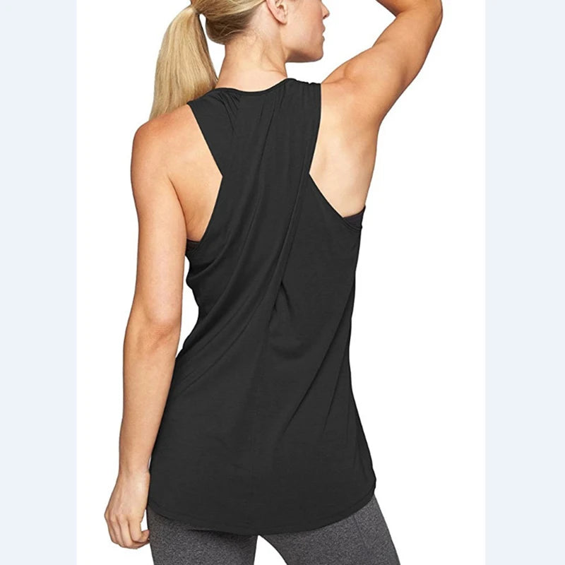 1PC Women's Yoga Shirts Sleeveless,Athletic Fitness Racerback Sports Vest