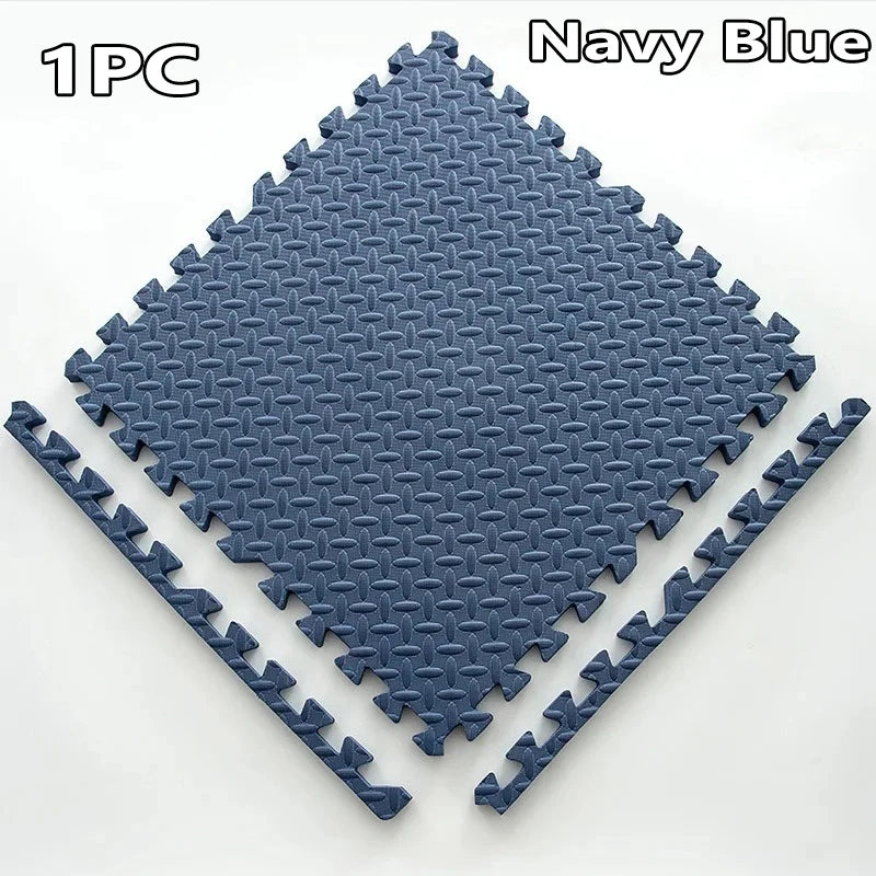 1-16PCS 30*30cm Sports Gym Protection EVA Leaf Grain Floor Mats
