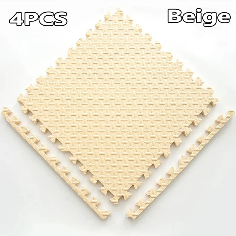 1-16PCS 30*30cm Sports Gym Protection EVA Leaf Grain Floor Mats