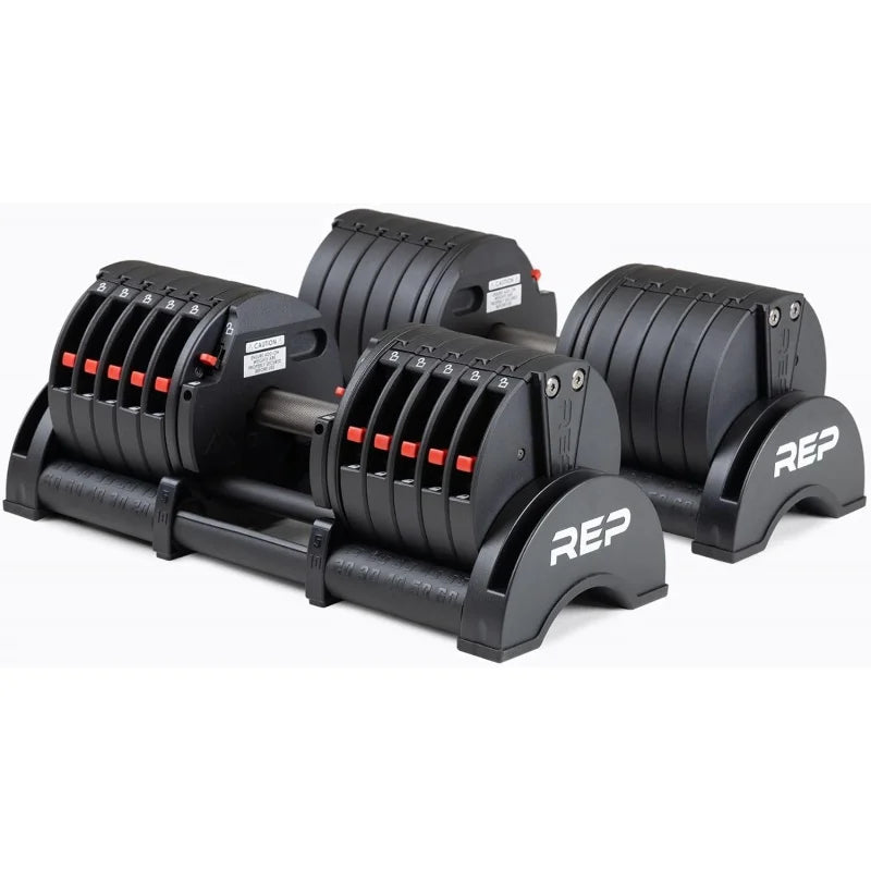 AQRep Fitness Quickdraw Adjustable Dumbbells,Multiple weight