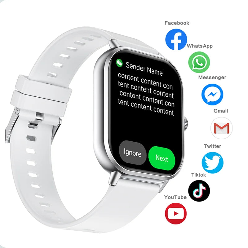 2024 2.01'' Smart Watch Bluetooth for Men Women iPhone Android