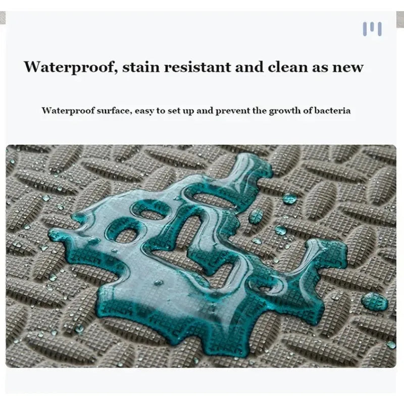 1-16PCS 30*30cm Sports Gym Protection EVA Leaf Grain Floor Mats