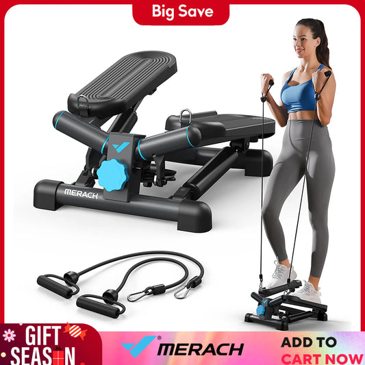 MERACH Mini Stepper for Exercise Twist Stair Stepper 330LBS