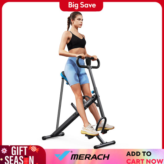 MERACH Squat Machine 2in1 Squat Rowing Machine Easy Setup Foldable Exercise