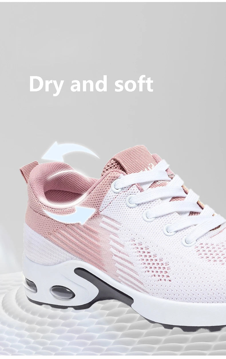 Women's Sports Shoes, Casual Sneakers,Running, Fashion Urltra Light, Knit Breathable
