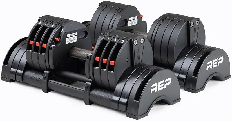 AQRep Fitness Quickdraw Adjustable Dumbbells,Multiple weight