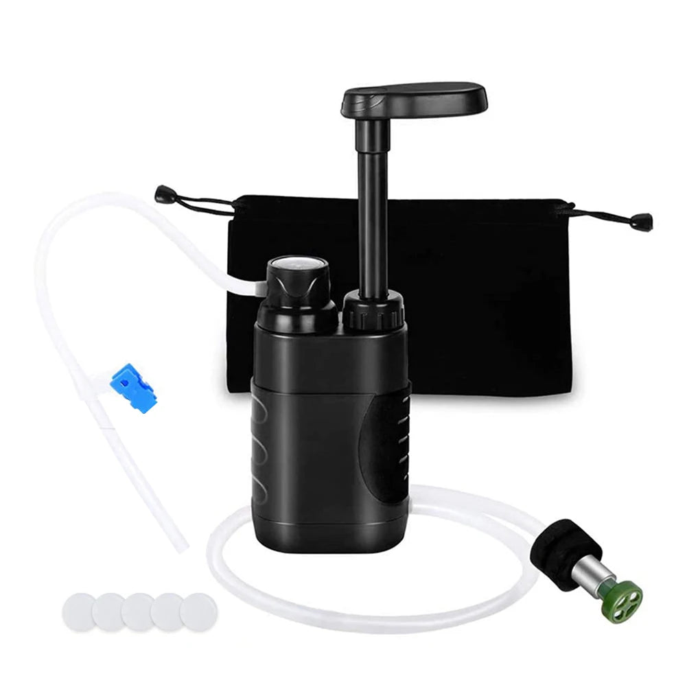 Outdoor Water Filter Filtration System Portable Drinking Water Filtering Survival Tool