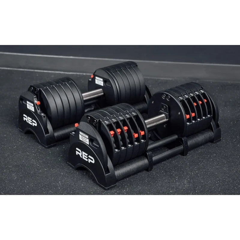 AQRep Fitness Quickdraw Adjustable Dumbbells,Multiple weight