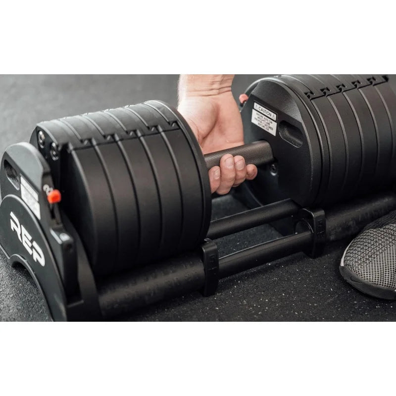 AQRep Fitness Quickdraw Adjustable Dumbbells,Multiple weight