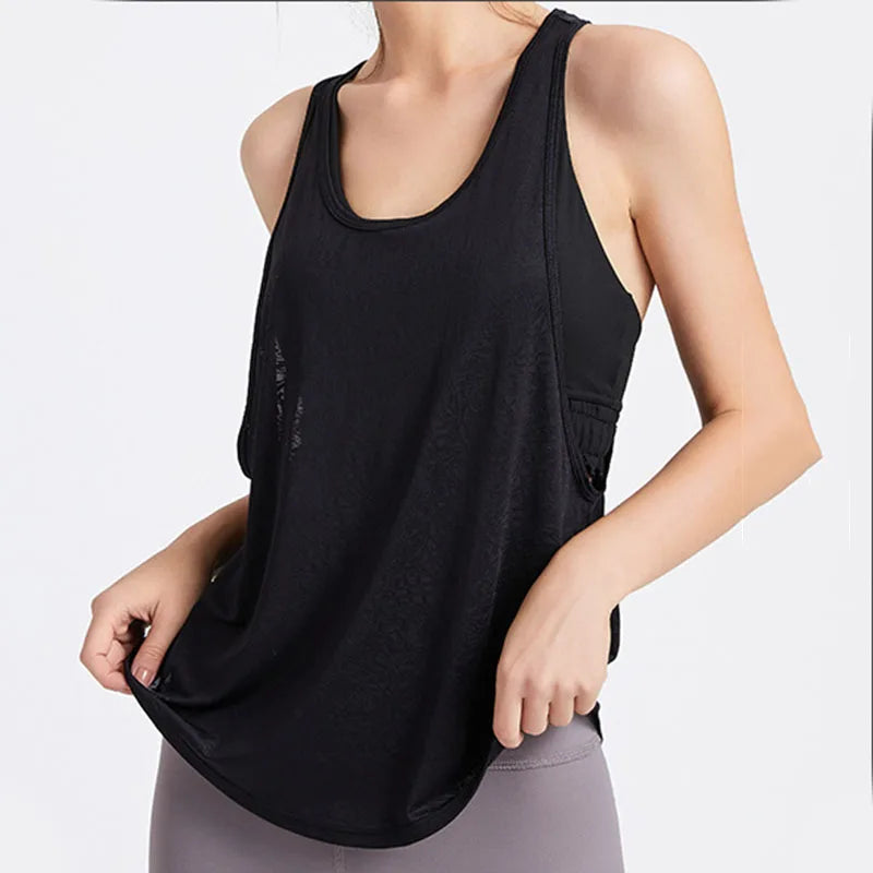 Women Sexy Gym Tops Sleeveless Yoga Tops Sport Shirt Gym Yoga Tops