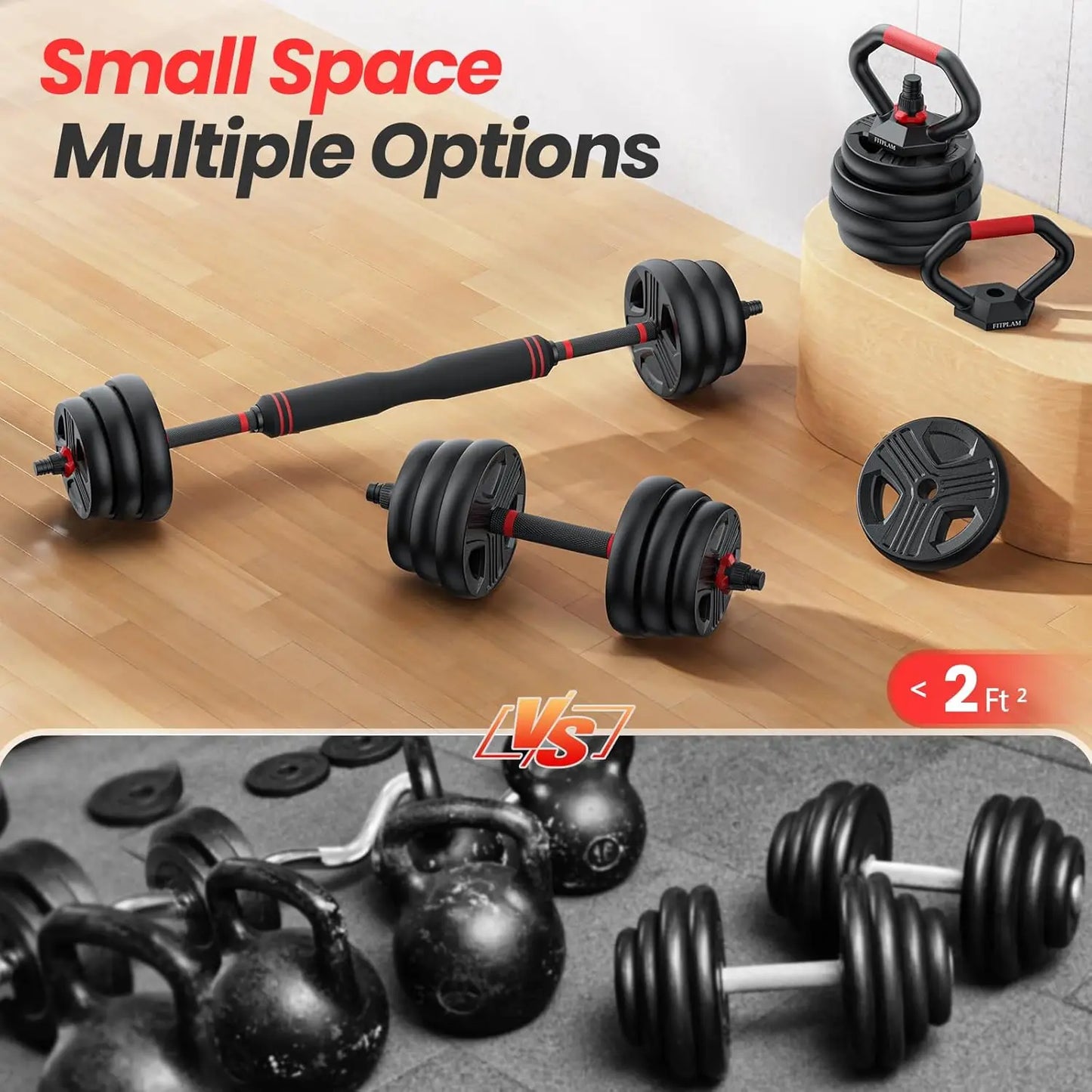 dumbbell set,10/20/35/45/55/70/90lbs Free Weights set with upgraded nut,