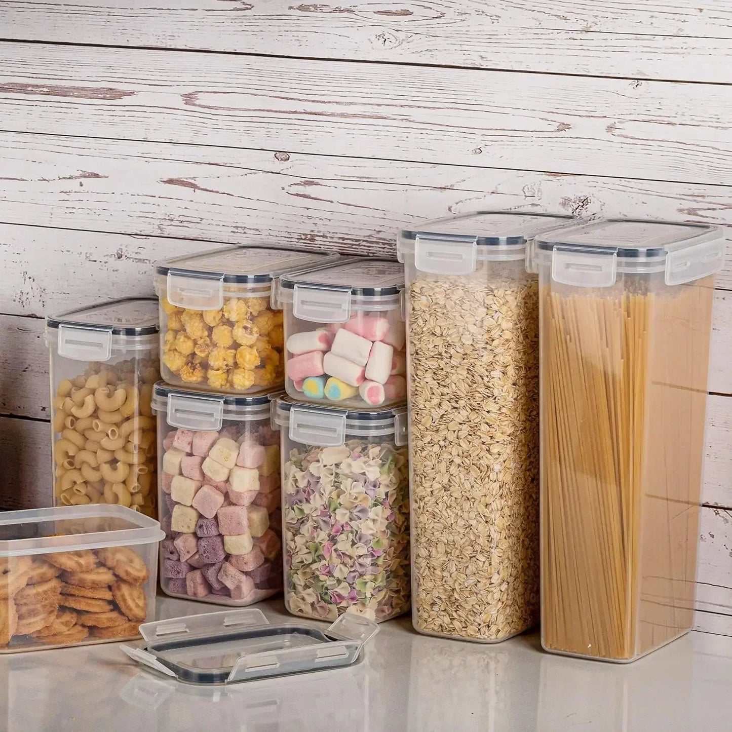Airtight Food Storage Containers with Lids, 24 pcs Plastic Kitchen and Pantry