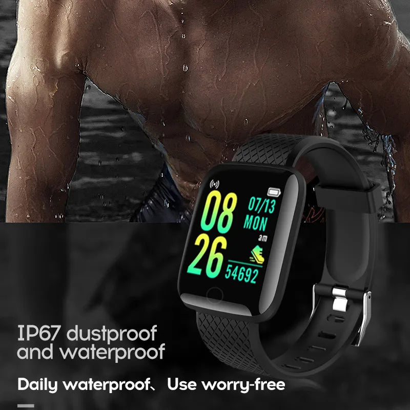 116 Plus Smart Watch Fitness Tracker Smartwatch Heart Rate Monitor Waterproof