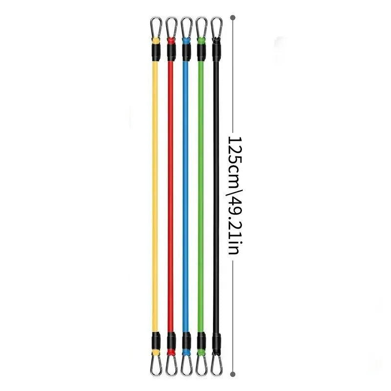 11pcs TPE Resistance Band Set Fitness Band Pull Rope Elastic Training