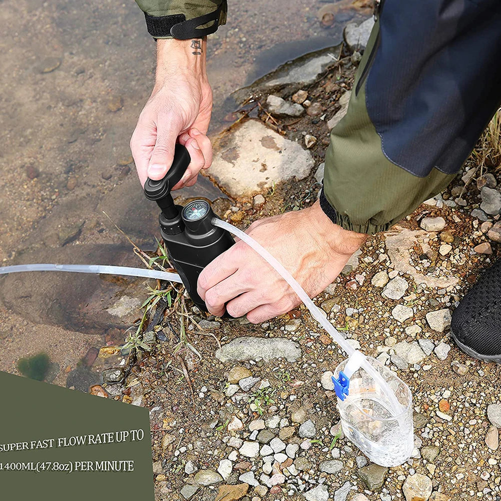 Outdoor Water Filter Filtration System Portable Drinking Water Filtering Survival Tool