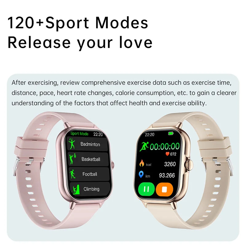 2024 2.01'' Smart Watch Bluetooth for Men Women iPhone Android