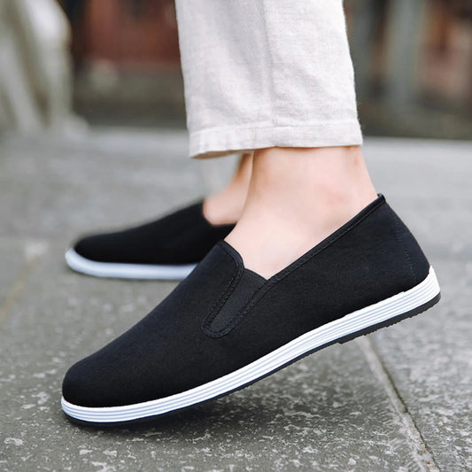 Outdoor Solid Color Slip-On Sports Sneakers Men Women
