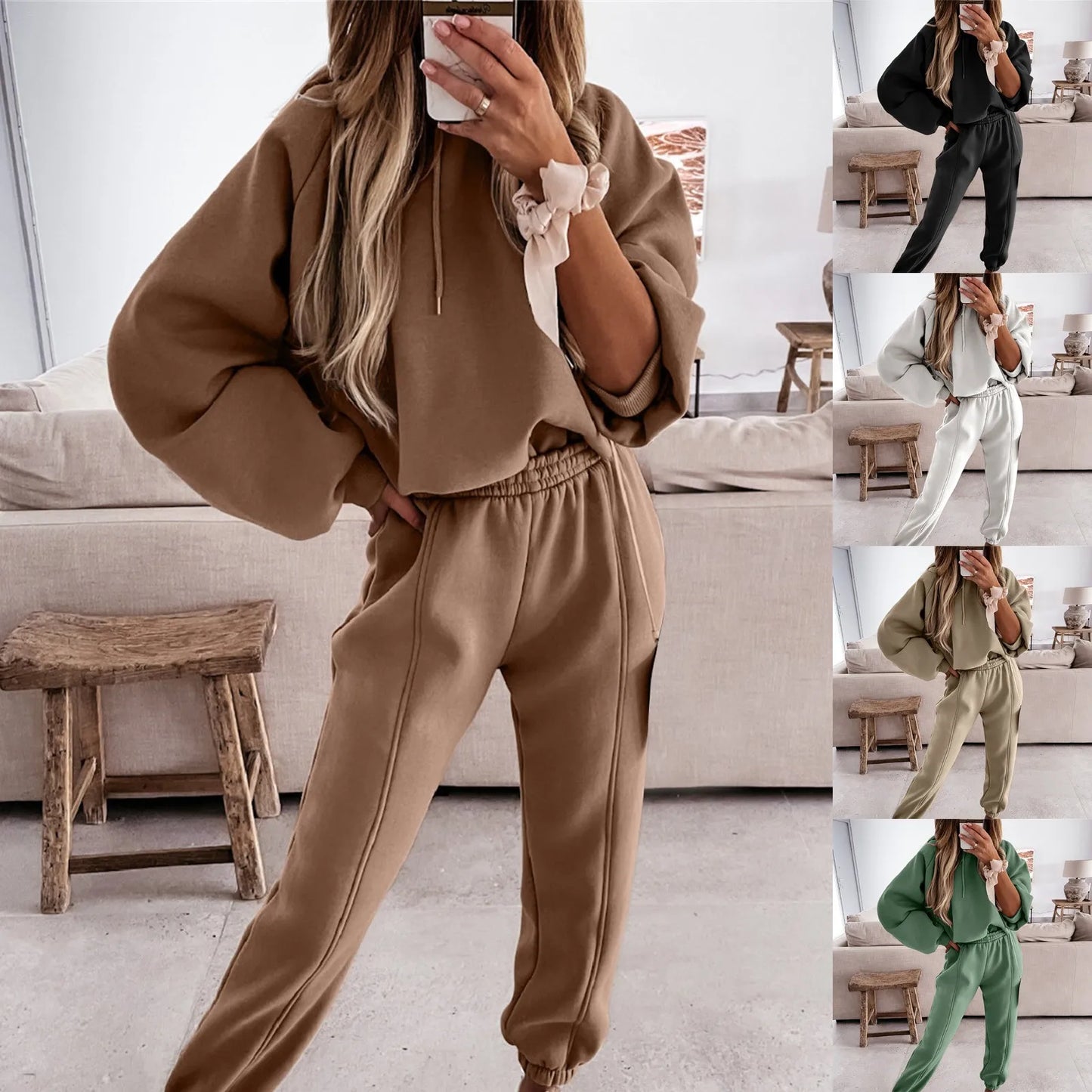 Women's Tracksuit Suit Autumn, Sports Leisure Hooded Sweatshirts