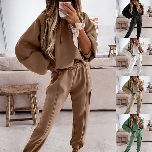 Women's Tracksuit Suit Autumn, Sports Leisure Hooded Sweatshirts