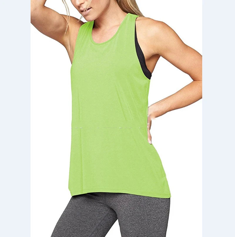 1PC Women's Yoga Shirts Sleeveless,Athletic Fitness Racerback Sports Vest
