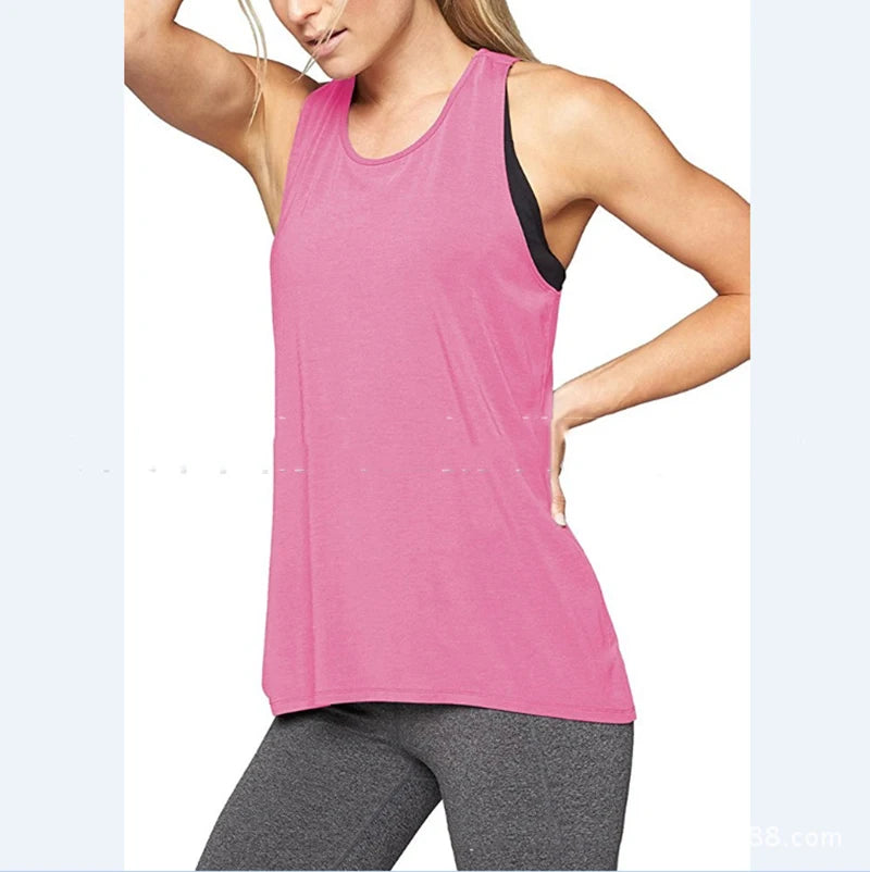 1PC Women's Yoga Shirts Sleeveless,Athletic Fitness Racerback Sports Vest