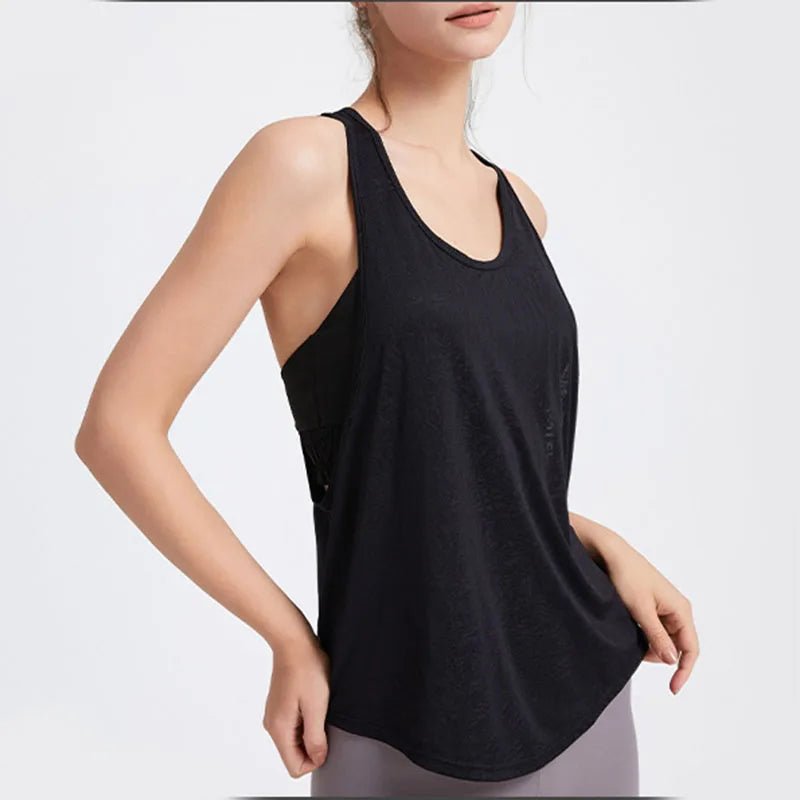 Women Sexy Gym Tops Sleeveless Yoga Tops Sport Shirt Gym Yoga Tops