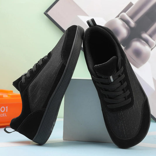 Woman Shoes Couples Pure Color Lace Up Round Head Men'S And Women'S