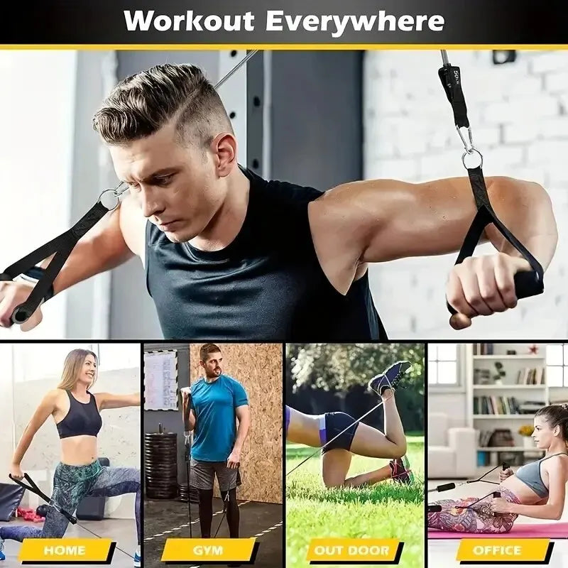 11pcs TPE Resistance Band Set Fitness Band Pull Rope Elastic Training