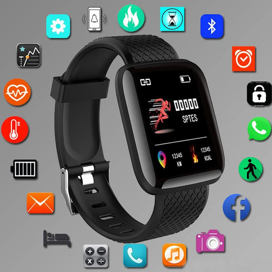 116 Plus Smart Watch Fitness Tracker Smartwatch Heart Rate Monitor Waterproof