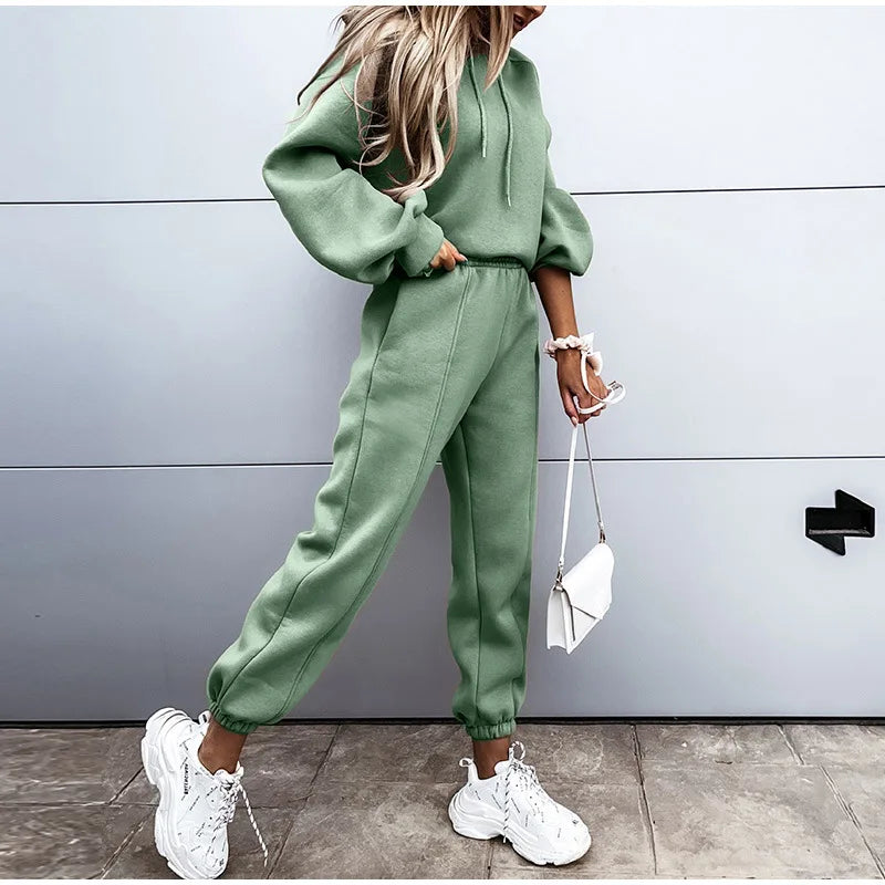Women Hoodies Sports Tops Pants Tracksuit Sweatshirt  Jogging Long Sleeve Hoodie