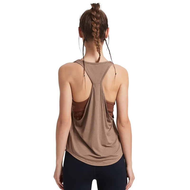 Women Sexy Gym Tops Sleeveless Yoga Tops Sport Shirt Gym Yoga Tops