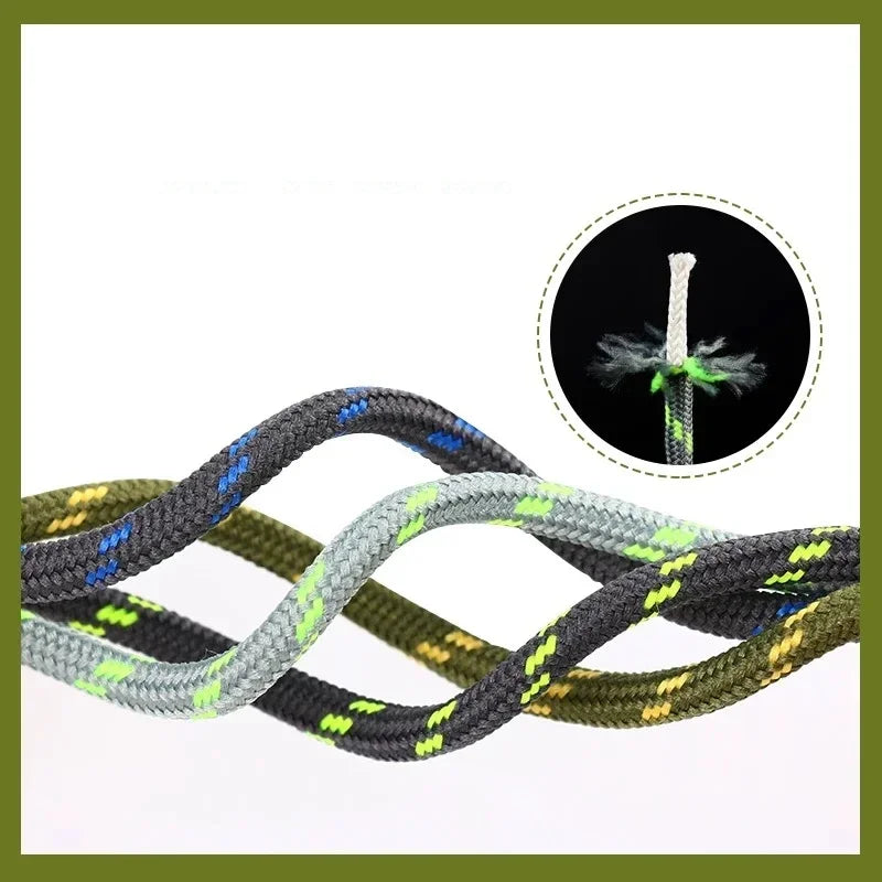 Outdoor Shoelaces Sports Casual Round Shoe laces Hiking Slip Rope
