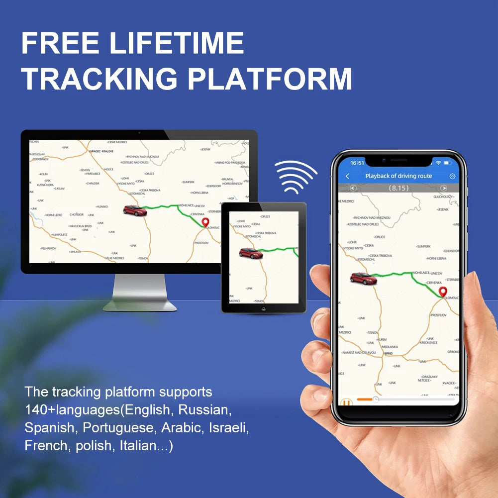 4G GPS Tracker Locator with Real Time Tracking Free APP