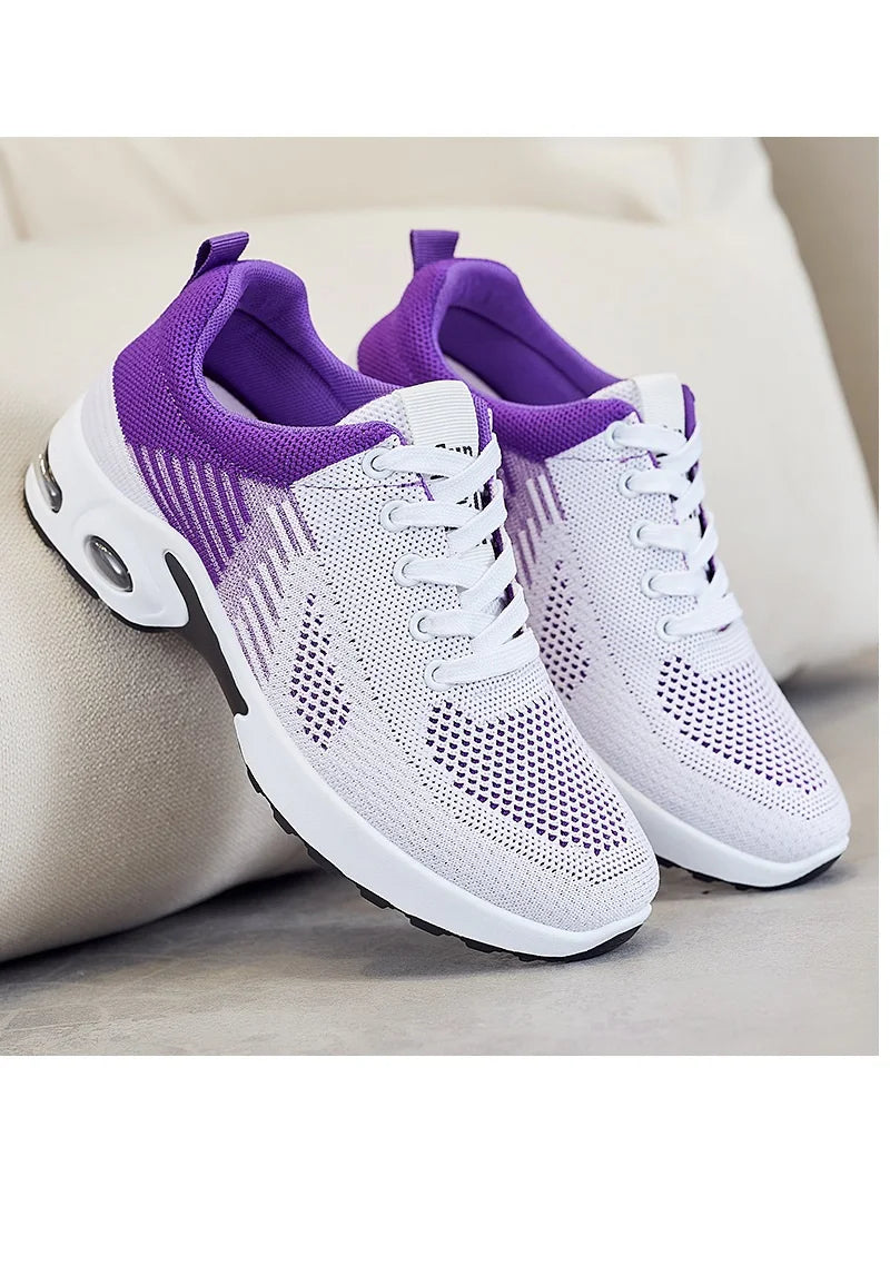 Women's Sports Shoes, Casual Sneakers,Running, Fashion Urltra Light, Knit Breathable