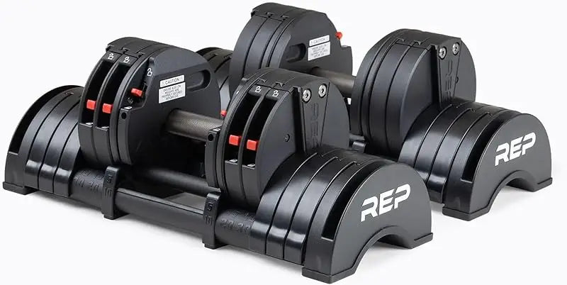 AQRep Fitness Quickdraw Adjustable Dumbbells,Multiple weight