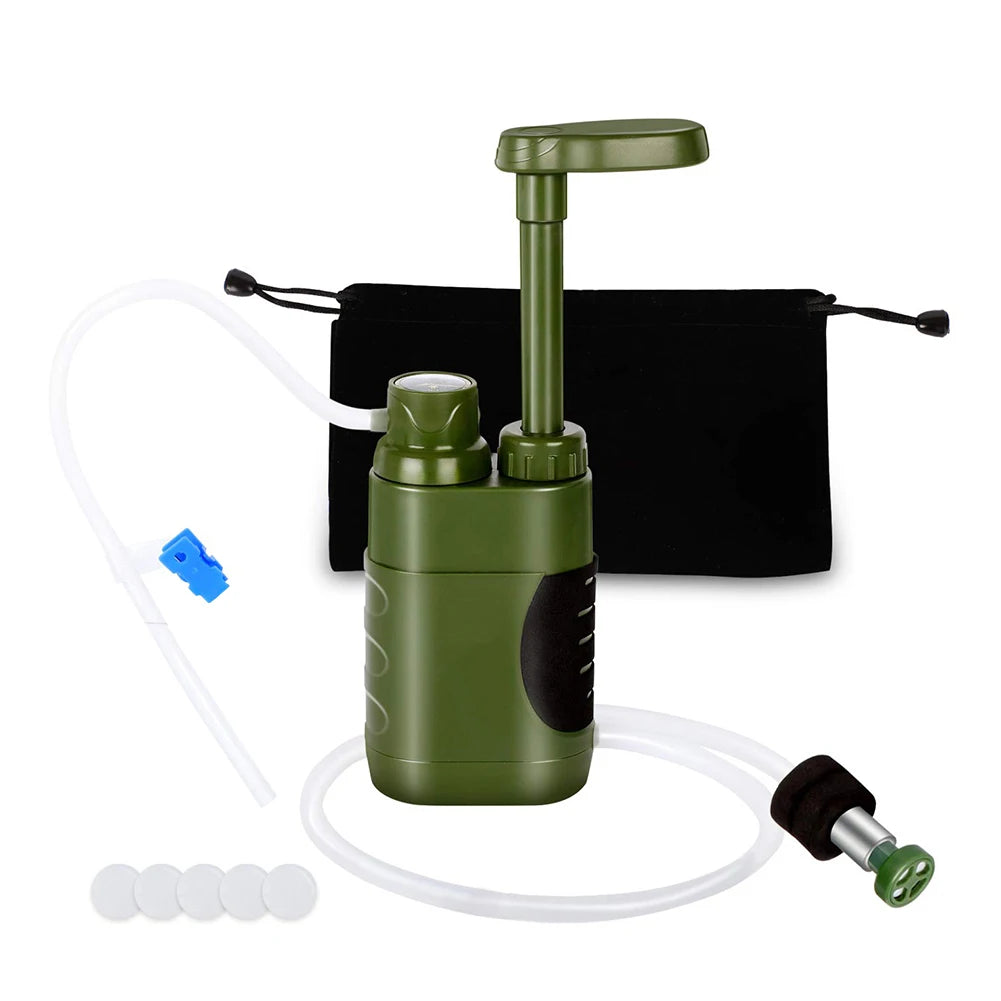 Outdoor Water Filter Filtration System Portable Drinking Water Filtering Survival Tool