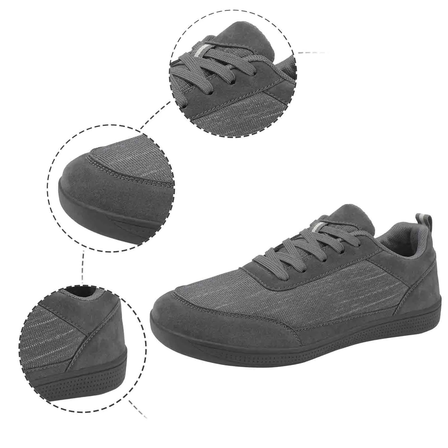 Woman Shoes Couples Pure Color Lace Up Round Head Men'S And Women'S