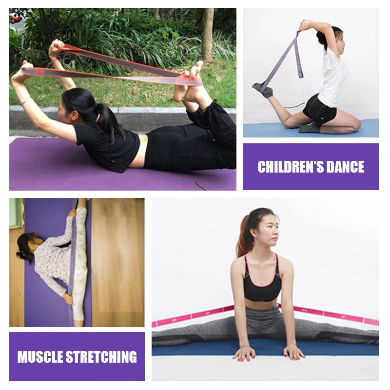 Multi-Section Elastic Yoga Resistance Bands Adult Child Dance Training