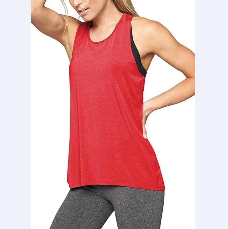 1PC Women's Yoga Shirts Sleeveless,Athletic Fitness Racerback Sports Vest