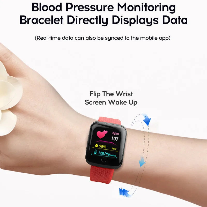 116 Plus Smart Watch Fitness Tracker Smartwatch Heart Rate Monitor Waterproof