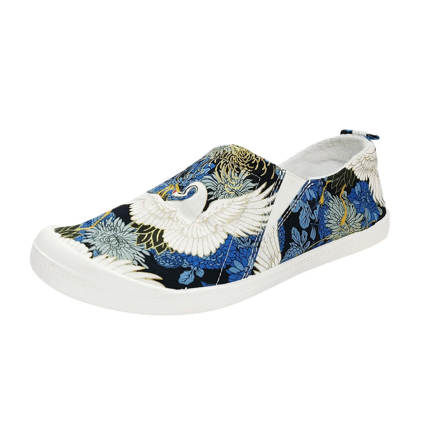Summer Women Flat Slip On Sneakers Canvas Shoes