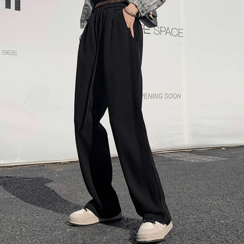 Baggy Fashion Women pants Gray Black Jogging Sweatpants Women