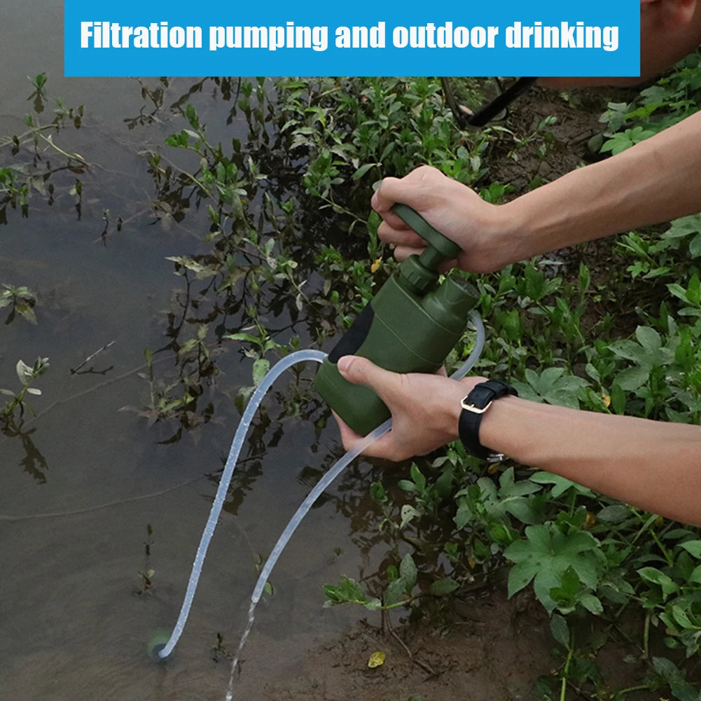 Outdoor Water Filter Filtration System Portable Drinking Water Filtering Survival Tool